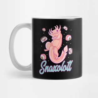 Snaxolotl Funny Axolotl Sushi Snacks Kawaii Food Mug